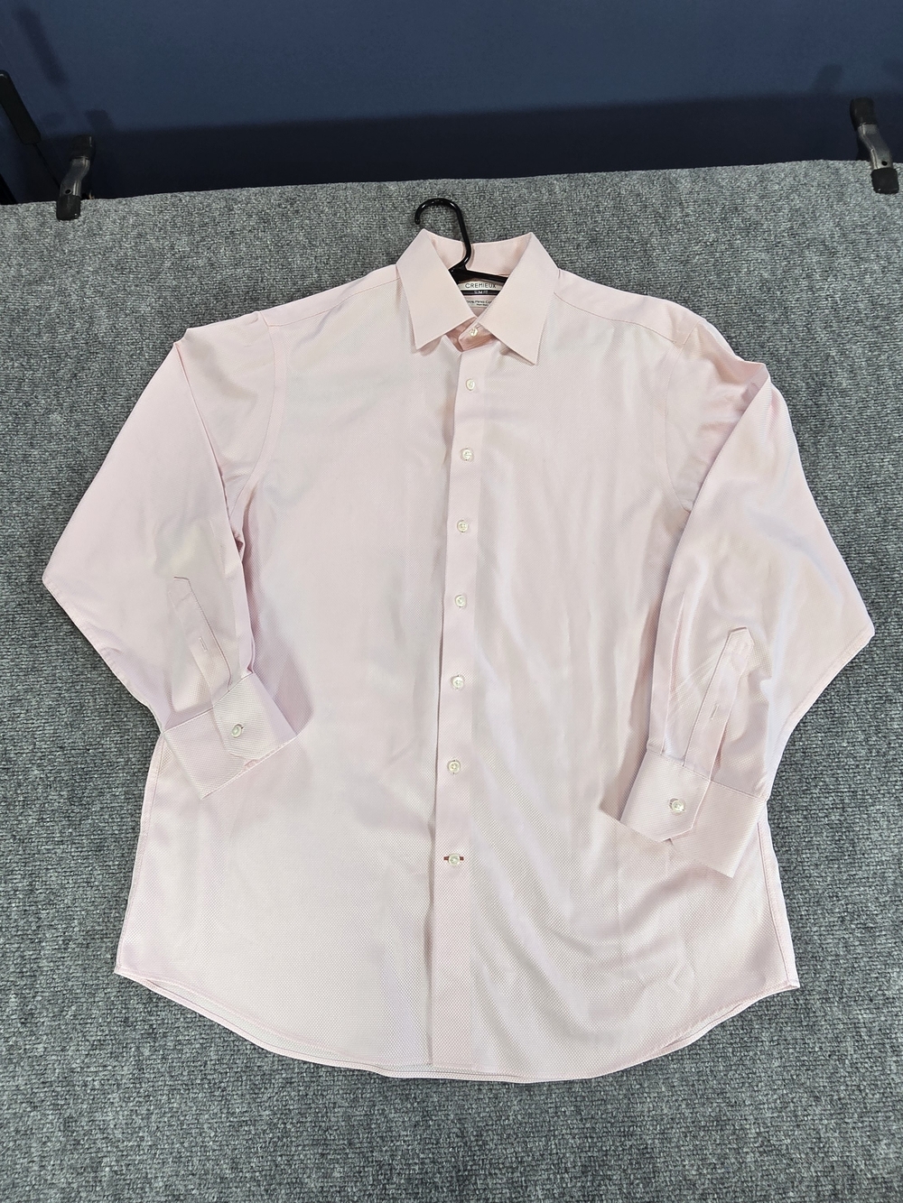 Daniel Cremieux Dress Shirt Mens 16.5 33 Light Pink Slim Fit Pima Cotton No Iron